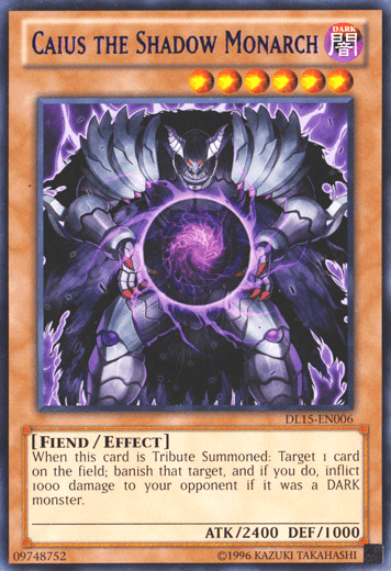 Caius the Shadow Monarch (Purple) [DL15-EN006] Rare - POKÉ JEUX