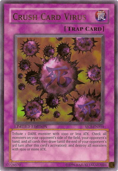 Crush Card Virus [SJCS-EN004] Ultra Rare - POKÉ JEUX