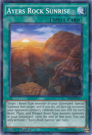 Ayers Rock Sunrise [BP03-EN183] Shatterfoil Rare - POKÉ JEUX