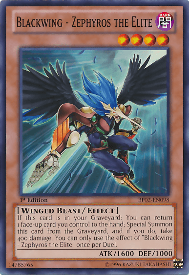 Blackwing - Zephyros the Elite [BP02-EN098] Mosaic Rare - POKÉ JEUX