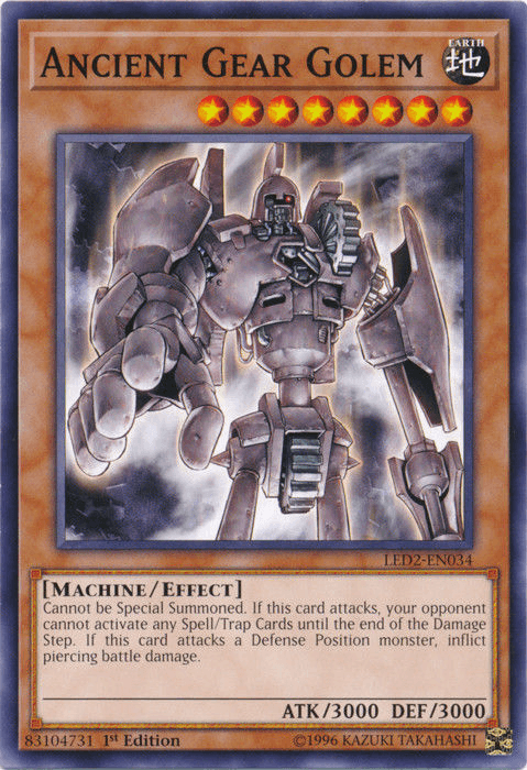 Ancient Gear Golem [LED2-EN034] Common - POKÉ JEUX