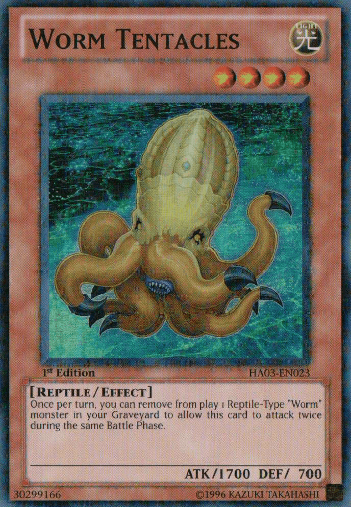 Worm Tentacles [HA03-EN023] Super Rare - POKÉ JEUX