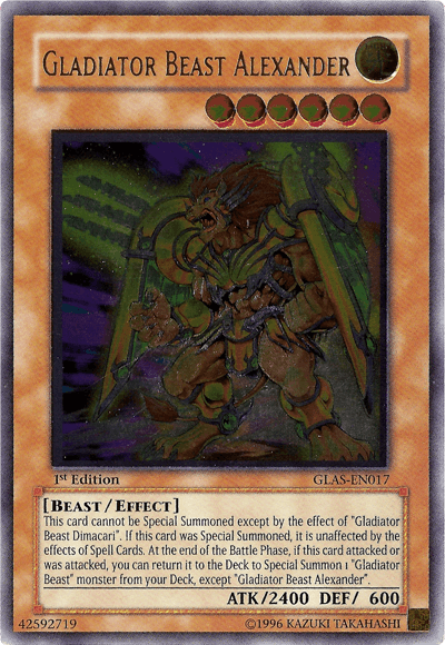 Gladiator Beast Alexander [GLAS-EN017] Ultimate Rare - POKÉ JEUX