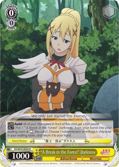 "A Break in the Forest" Darkness (KS/W76-E003 R) [KonoSuba The Movie: Legend of Crimson] - POKÉ JEUX