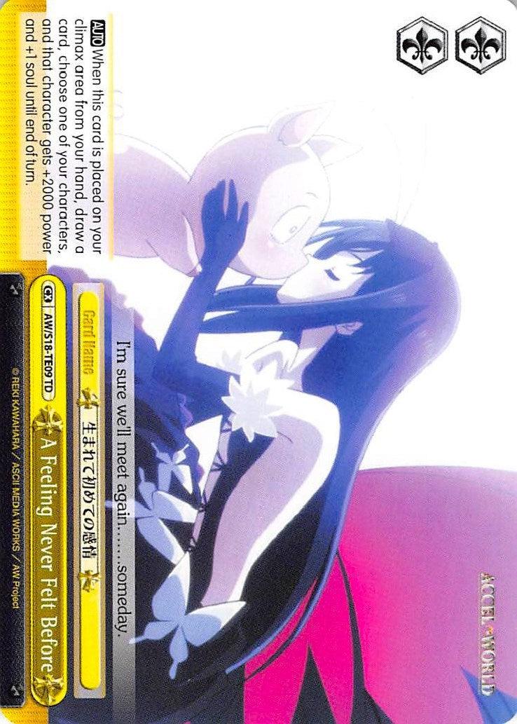 A Feeling Never Felt Before (AW/S18-TE09 TD) [Accel World] - POKÉ JEUX