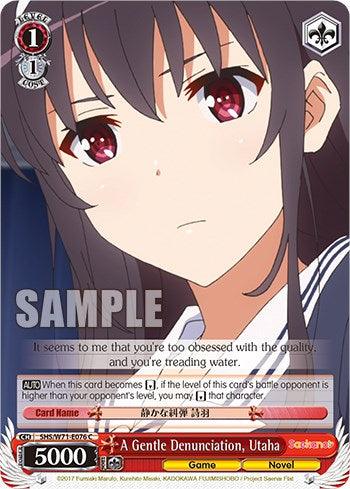 A Gentle Denunciation, Utaha [Saekano How to Raise a Boring Girlfriend. flat] - POKÉ JEUX