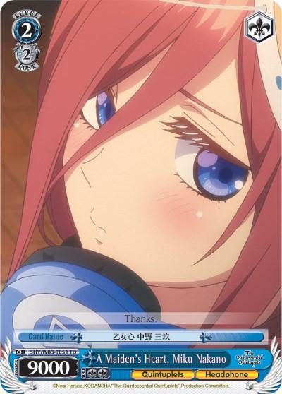 A Maiden's Heart, Miku Nakano (5HY/W83-TE51 TD) [The Quintessential Quintuplets] - POKÉ JEUX