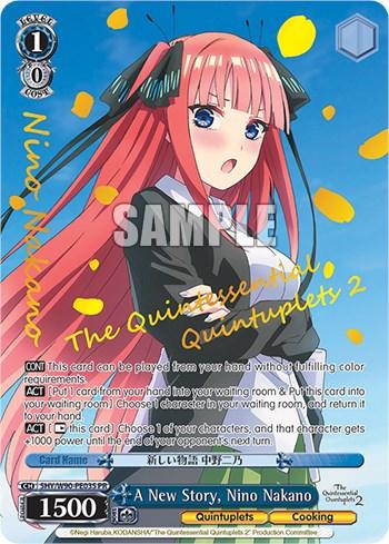 A New Story, Nino Nakano (5HY/W90-PE03S PR) [The Quintessential Quintuplets 2] - POKÉ JEUX