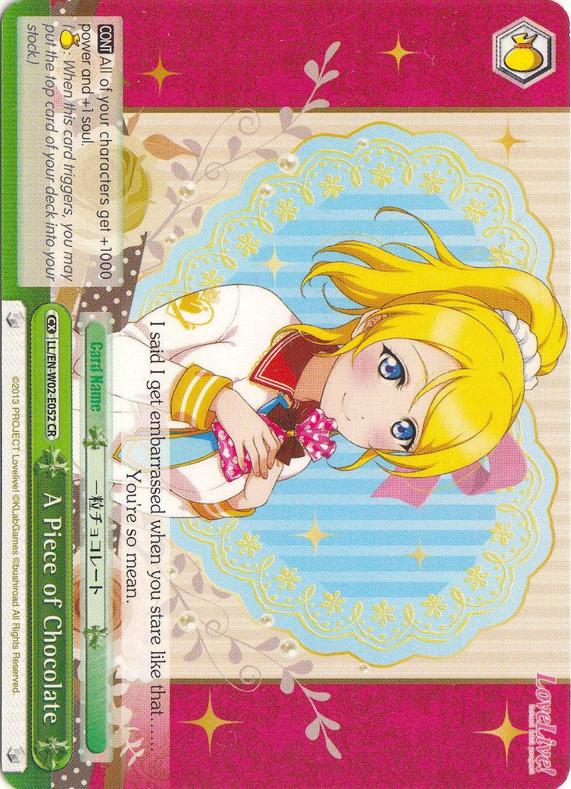 A Piece of Chocolate (LL/EN-W02-E052 CR) [Love Live! DX Vol.2] - POKÉ JEUX