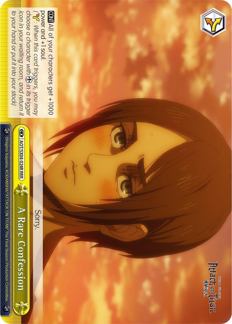 A Rare Confession (Foil) [Attack On Titan: Final Season] - POKÉ JEUX