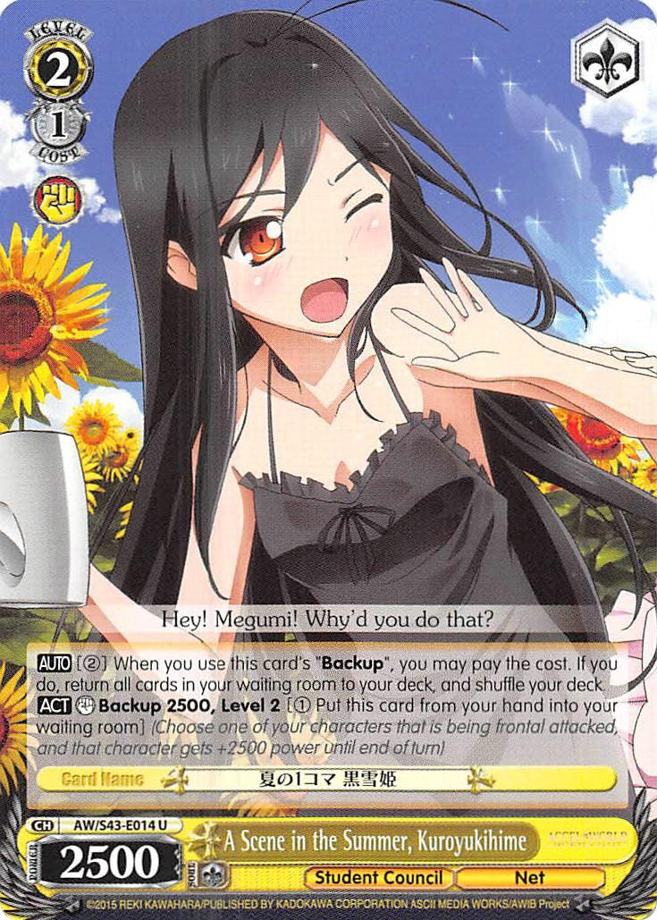 A Scene in the Summer, Kuroyukihime (AW/S43-E014 U) [Accel World -Infinite Burst-] - POKÉ JEUX