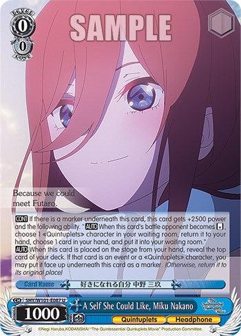 A Self She Could Like, Miku Nakano (5HY/W101-E087 U) [The Quintessential Quintuplets Movie] - POKÉ JEUX