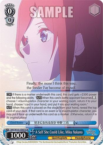 A Self She Could Like, Miku Nakano (5HY/W101-E087S SR) [The Quintessential Quintuplets Movie] - POKÉ JEUX