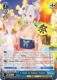 A Walk in Yukata, Emilia (RZ/S55-PE05 PR) (Promo) [Re:ZERO Vol.2] - POKÉ JEUX