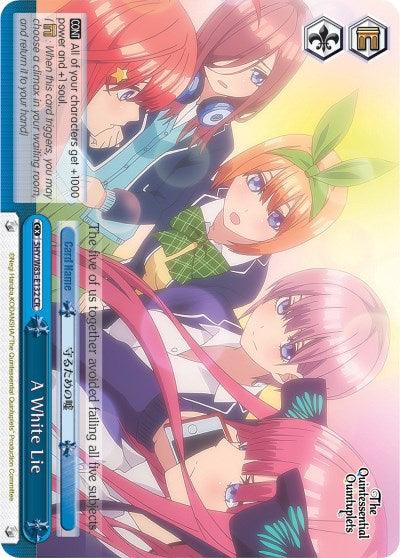 A White Lie (5HY/W83-E132 CR) [The Quintessential Quintuplets] - POKÉ JEUX