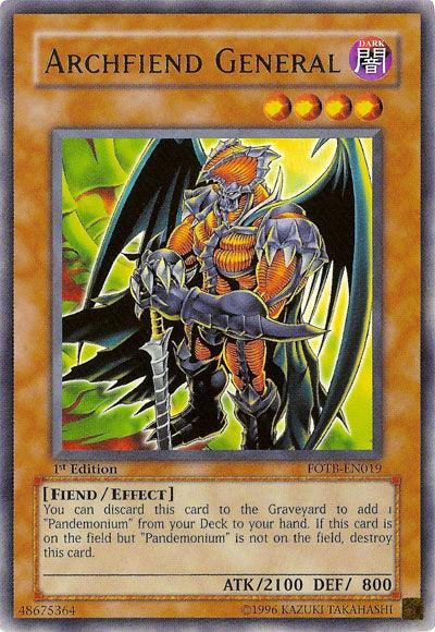 Archfiend General [FOTB-EN019] Rare - POKÉ JEUX