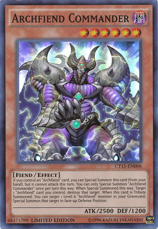 Archfiend Commander [CT11-EN006] Super Rare - POKÉ JEUX