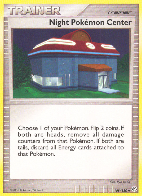 Night Pokemon Center (108/130) [Diamond & Pearl: Base Set]