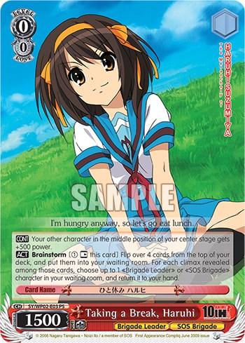 Taking a Break, Haruhi [The Melancholy Of Haruhi Suzumiya Power Up Set] - POKÉ JEUX