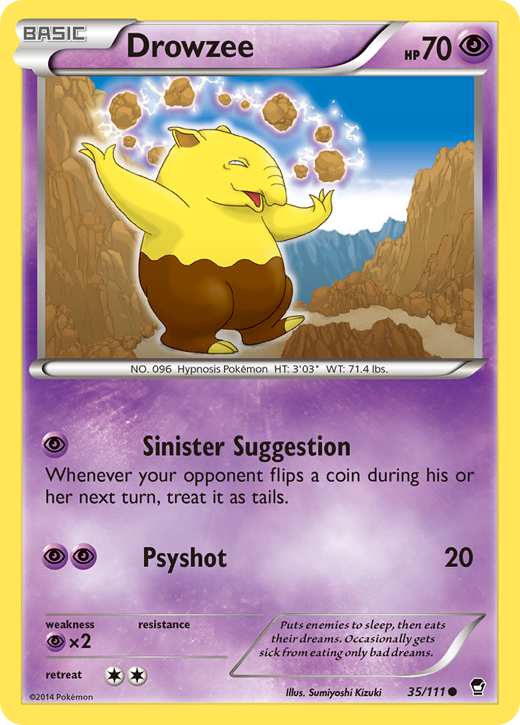 Drowzee (35/111) [XY: Furious Fists]