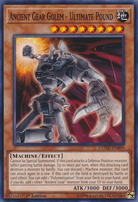 Ancient Gear Golem - Ultimate Pound [COTD-EN099] Common - POKÉ JEUX