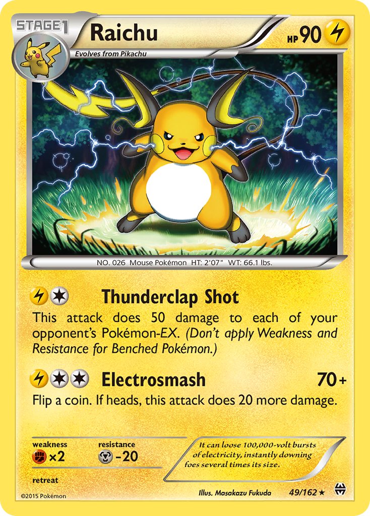 Raichu (49/162) (Theme Deck Exclusive) [XY: BREAKthrough]