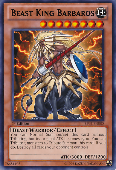 Beast King Barbaros [BP02-EN080] Rare - POKÉ JEUX