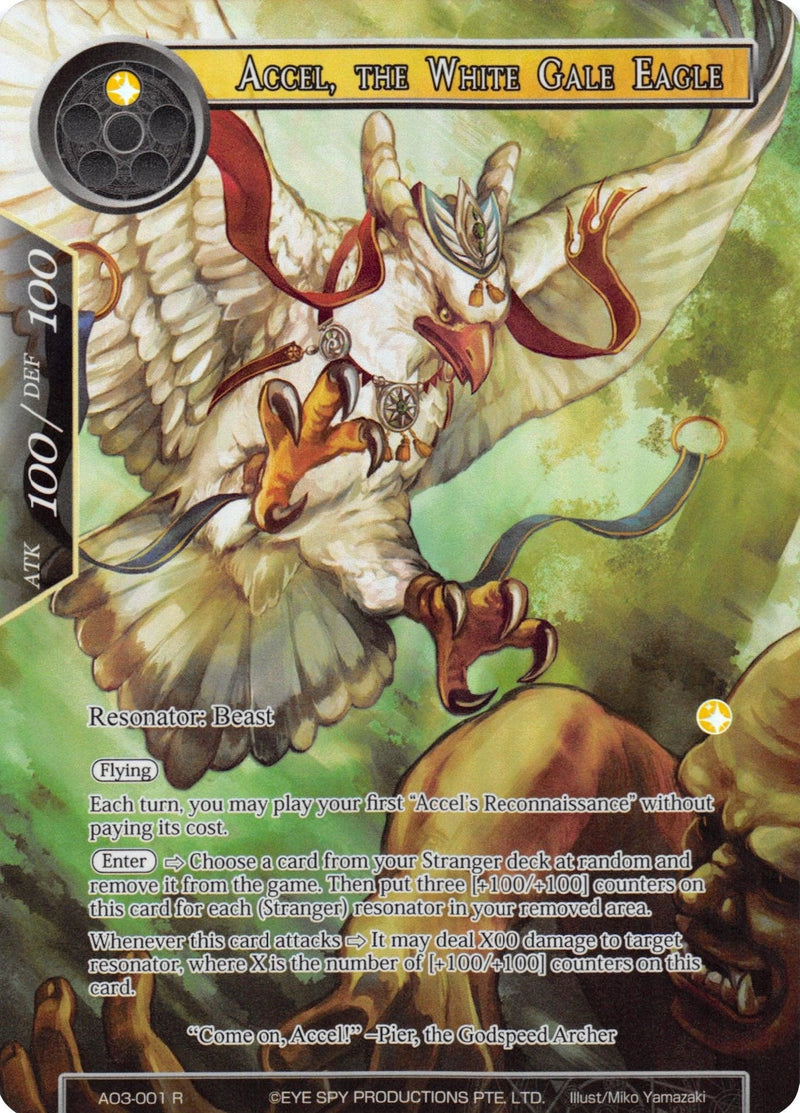 Accel, the White Gale Eagle (Full Art) (AO3-001) [Alice Origin III] - POKÉ JEUX