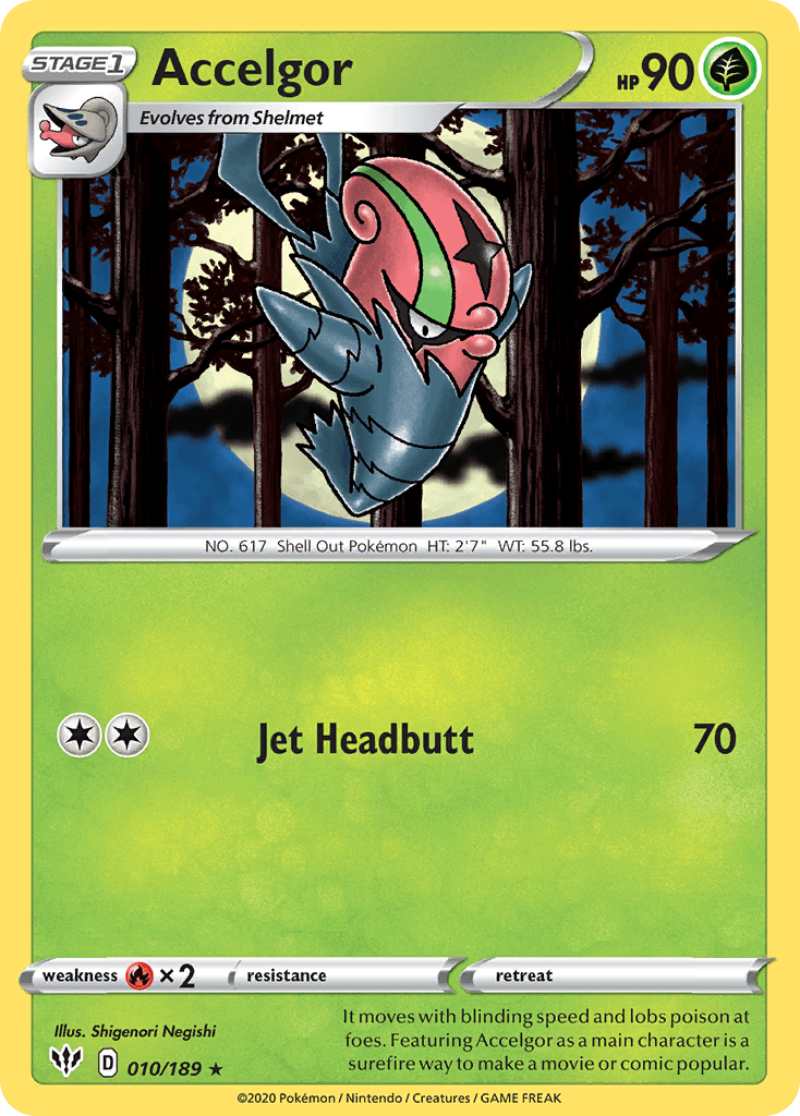 Accelgor (010/189) [Sword & Shield: Darkness Ablaze] - POKÉ JEUX