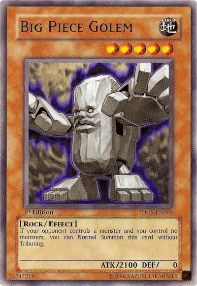 Big Piece Golem [TDGS-EN008] Rare - POKÉ JEUX