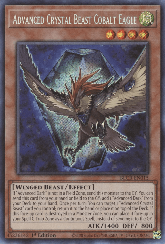 Advanced Crystal Beast Cobalt Eagle [BLCR-EN015] Secret Rare - POKÉ JEUX