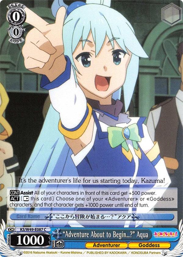 "Adventures About to Begin...?" Aqua (KS/W49-E087 C) [KonoSuba] - POKÉ JEUX