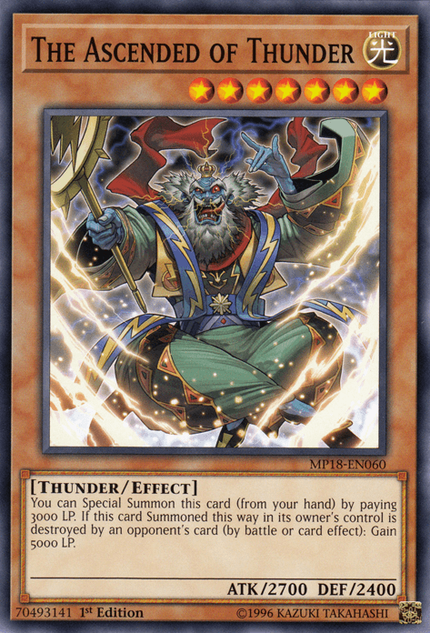 The Ascended of Thunder [MP18-EN060] Short Print - POKÉ JEUX