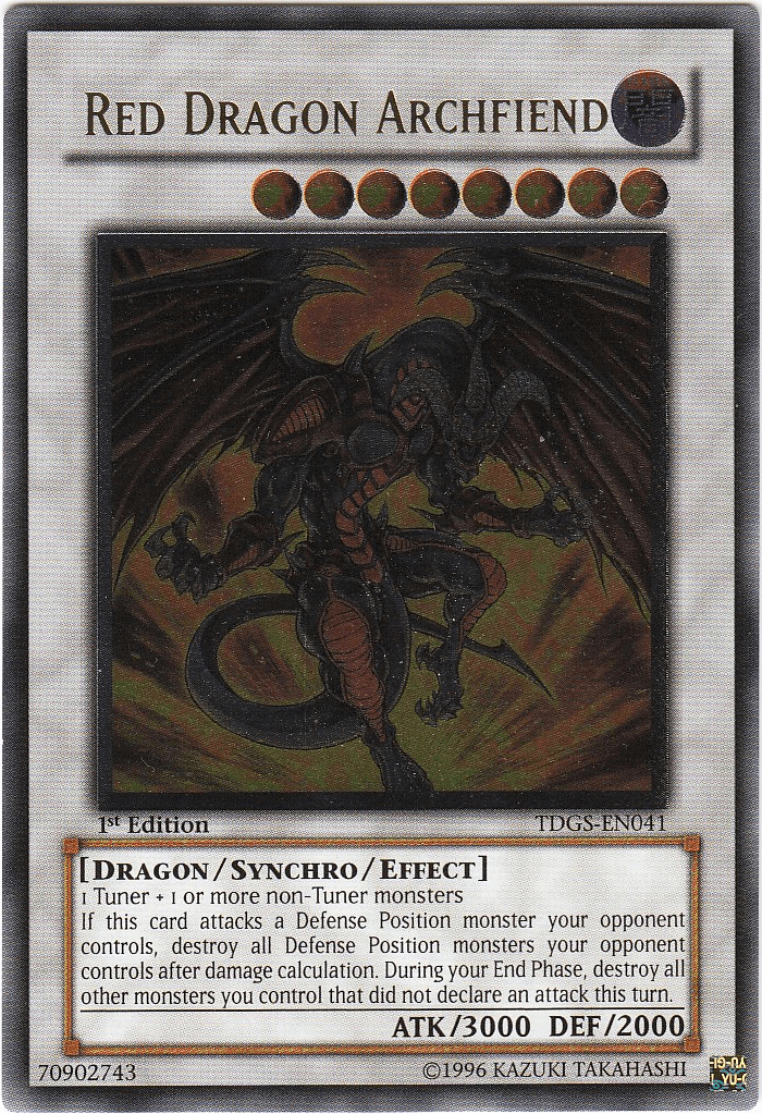 Red Dragon Archfiend [TDGS-EN041] Ultimate Rare - POKÉ JEUX