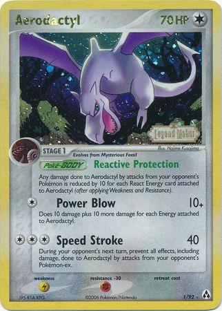 Aerodactyl (1/92) (Stamped) [EX: Legend Maker] - POKÉ JEUX