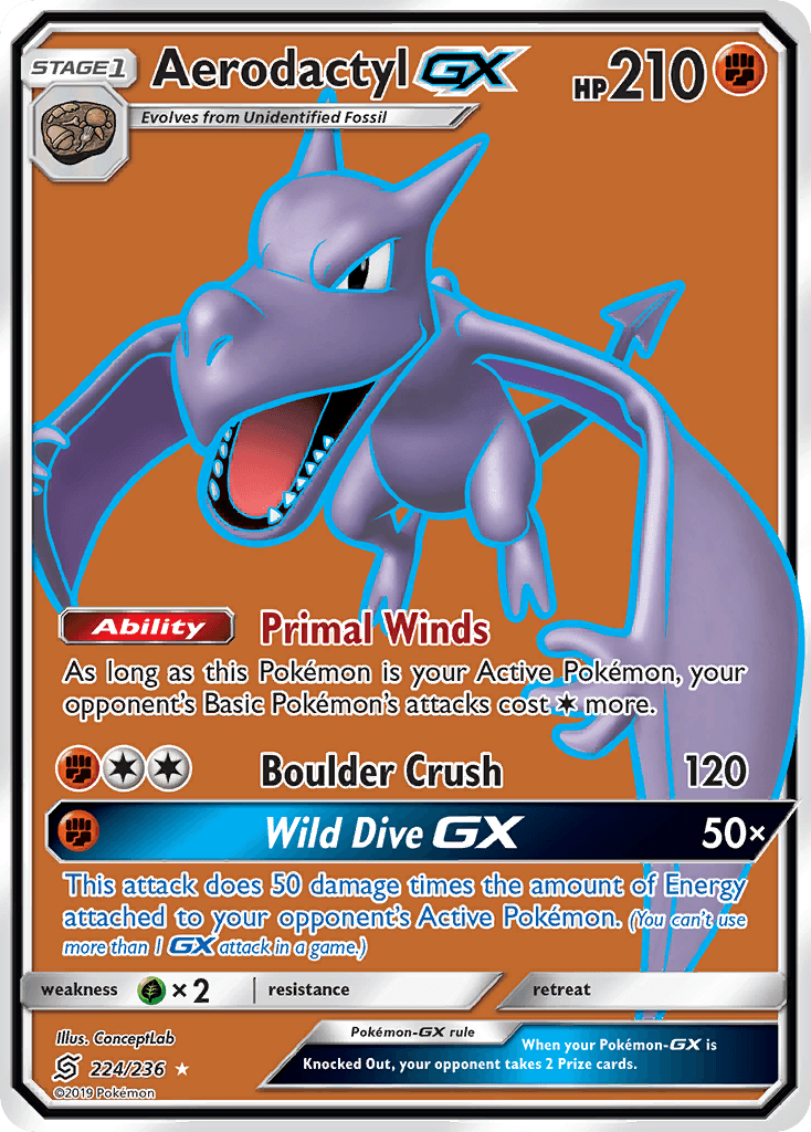 Aerodactyl GX (224/236) [Sun & Moon: Unified Minds] - POKÉ JEUX