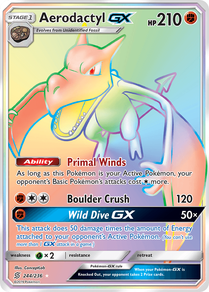 Aerodactyl GX (244/236) [Sun & Moon: Unified Minds] - POKÉ JEUX