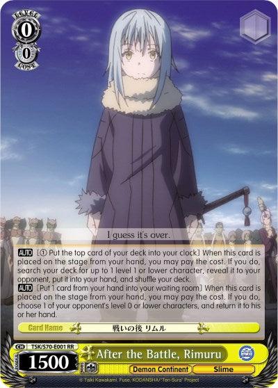 After the Battle, Rimuru (TSK/S70-E001 RR) [That Time I Got Reincarnated as a Slime] - POKÉ JEUX