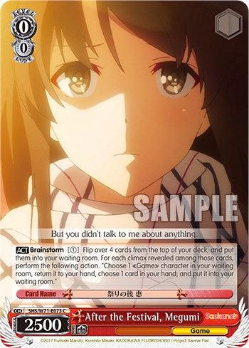 After the Festival, Megumi [Saekano How to Raise a Boring Girlfriend. flat] - POKÉ JEUX