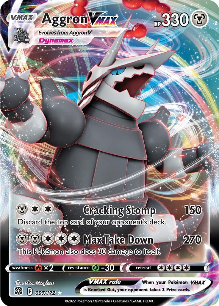 Aggron VMAX (097/172) [Sword & Shield: Brilliant Stars] - POKÉ JEUX