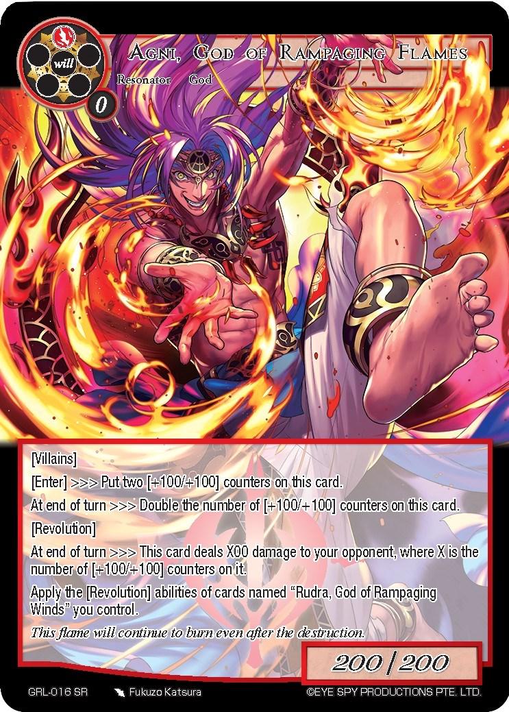 Agni, God of Rampaging Flames (GRL-016) [Game of Gods: Reloaded] - POKÉ JEUX