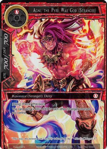 Agni, the Pyre War God (Stranger) (Full Art) (PofA-018) [Alice Origin IV: Prologue of Attoractia] - POKÉ JEUX