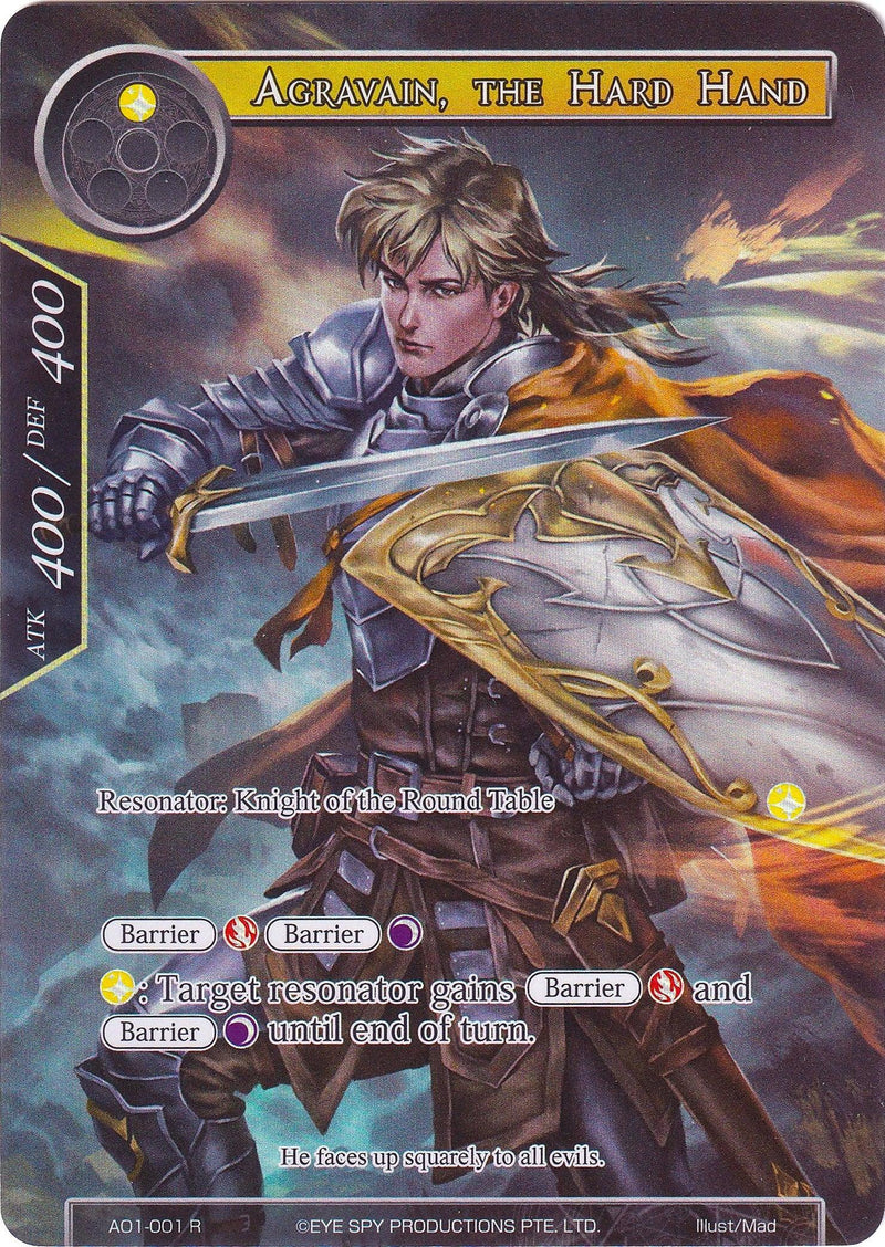 Agravain, the Hard Hand (Full Art) (AO1-001) [Alice Origin] - POKÉ JEUX