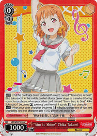 "Aim to Shine" Chika Takami (LSS/WE27-E26 U) [Love Live! Sunshine!! Extra Booster] - POKÉ JEUX