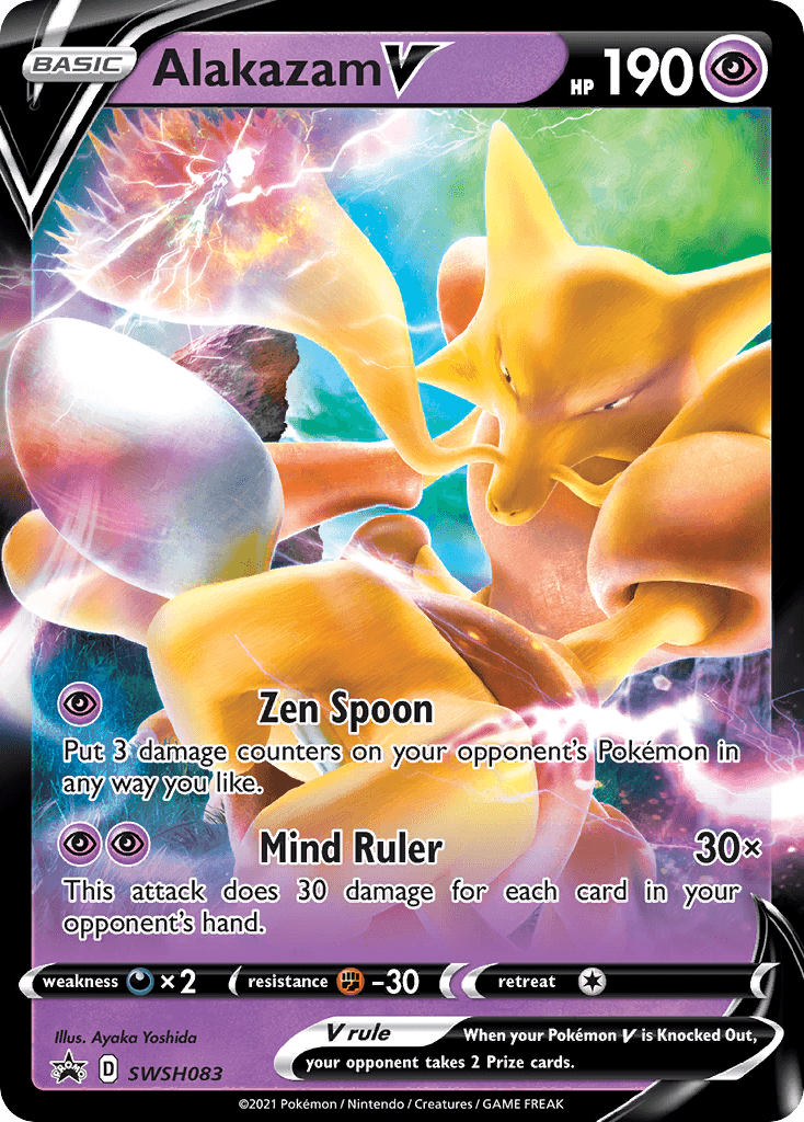 Alakazam V (SWSH083) (Jumbo Card) [Sword & Shield: Black Star Promos] - POKÉ JEUX