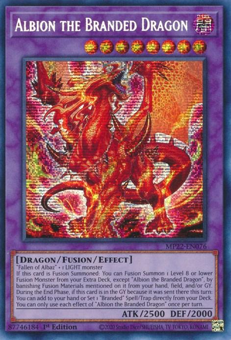 Albion the Branded Dragon [MP22-EN076] Prismatic Secret Rare - POKÉ JEUX