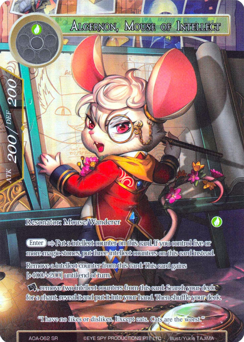 Algernon, Mouse of Intellect (Full Art) (AOA-062) [Awakening of the Ancients] - POKÉ JEUX