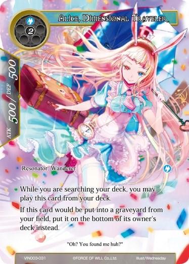 Alice, Dimensional Traveler (VIN003-031) [Vingolf 3: Ruler All Stars] - POKÉ JEUX