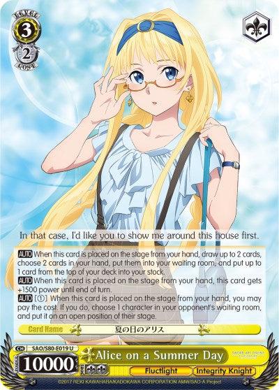 Alice on a Summer Day (SAO/S80-E019 U) [Sword Art Online -Alicization- Vol.2] - POKÉ JEUX