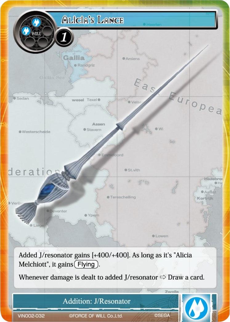 Alicia's Lance (VIN002-032) [Vingolf 2: Valkyria Chronicles] - POKÉ JEUX